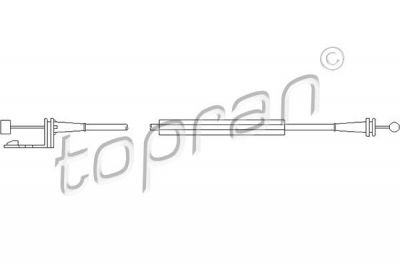 Topran 302 778 трос, замок двери на FORD ESCORT VII седан (GAL, AFL)