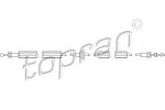 Topran 302 780 тросик замка капота на FORD ESCORT VII седан (GAL, AFL)
