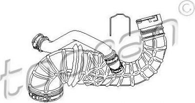 Topran 304 058 рукав воздухозаборника, воздушный фильтр на FORD FOCUS седан (DFW)