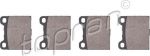 Topran 400 416 комплект тормозных колодок, дисковый тормоз на MERCEDES-BENZ S-CLASS купе (C126)