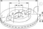 Topran 401 933 тормозной диск на MERCEDES-BENZ M-CLASS (W164)