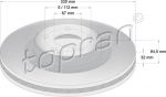 Topran 408 056 тормозной диск на MERCEDES-BENZ GLK-CLASS (X204)