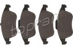 Topran 700 801 комплект тормозных колодок, дисковый тормоз на RENAULT MEGANE III Наклонная задняя часть (BZ0_)