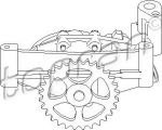 Topran 721 207 масляный насос на PEUGEOT 106 I (1A, 1C)