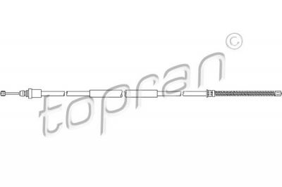 Topran 721 655 трос, стояночная тормозная система на PEUGEOT 406 Break (8E/F)