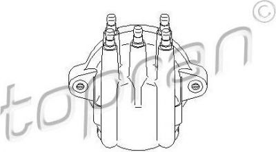 Topran 721 789 крышка распределителя зажигания на PEUGEOT 205 II (20A/C)
