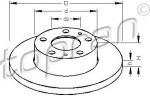 Topran 722 450 тормозной диск на FIAT DUCATO фургон (230L)
