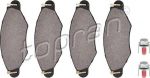 Topran 722 502 комплект тормозных колодок, дисковый тормоз на PEUGEOT 206 SW (2E/K)