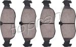 Topran 722 507 комплект тормозных колодок, дисковый тормоз на PEUGEOT 306 (7B, N3, N5)