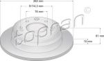 Topran 820 608 тормозной диск на KIA CEE'D SW (ED)