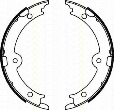 TRISCAN 8100 13045 комплект тормозных колодок, стояночная тормозная с на LEXUS GS (GRS19_, UZS19_, URS19_, GWS19_)