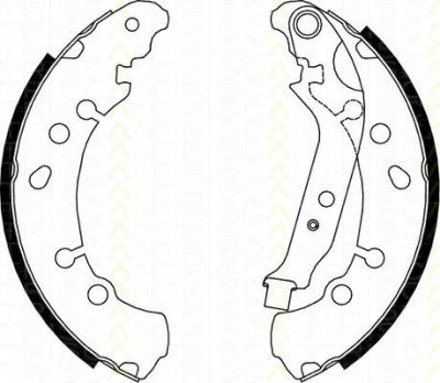 TRISCAN 8100 13048 комплект тормозных колодок на TOYOTA YARIS (NHP13_, NSP13_, NCP13_, KSP13_, NLP13_)