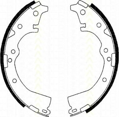 TRISCAN 8100 13426 комплект тормозных колодок на TOYOTA HIACE I Wagon (LH1_, RH1_, LH3_, RH3_, LH2_, RH2_)