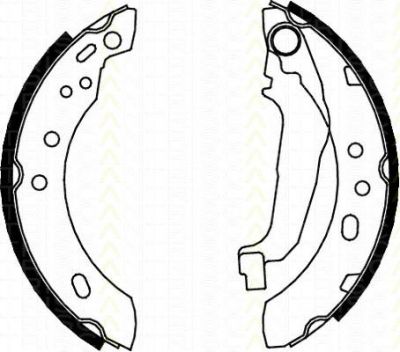 TRISCAN 8100 14543 комплект тормозных колодок на NISSAN MICRA II (K11)