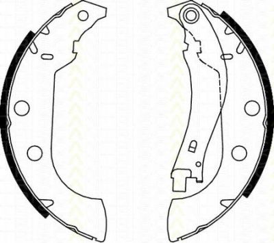 TRISCAN 8100 28642 комплект тормозных колодок на PEUGEOT 306 (7B, N3, N5)