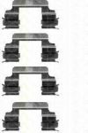 TRISCAN 8105 101614 комплектующие, колодки дискового тормоза на PEUGEOT 407 (6D_)