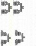 TRISCAN 8105 141602 комплектующие, колодки дискового тормоза на NISSAN QASHQAI / QASHQAI +2 (J10, JJ10)