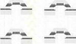 TRISCAN 8105 281595 комплектующие, колодки дискового тормоза на PEUGEOT 407 (6D_)