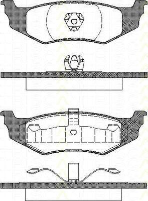 TRISCAN 8110 10520 комплект тормозных колодок, дисковый тормоз на CHRYSLER STRATUS кабрио (JX)
