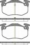 TRISCAN 8110 10943 комплект тормозных колодок, дисковый тормоз на PEUGEOT 206 SW (2E/K)