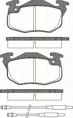 TRISCAN 8110 10979 комплект тормозных колодок, дисковый тормоз на PEUGEOT 106 I (1A, 1C)