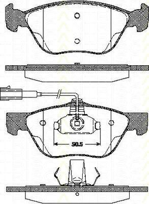 TRISCAN 8110 12005 комплект тормозных колодок, дисковый тормоз на LANCIA KAPPA SW (838B)