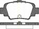 TRISCAN 8110 14002 комплект тормозных колодок, дисковый тормоз на NISSAN MICRA II (K11)