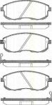 TRISCAN 8110 14013 комплект тормозных колодок, дисковый тормоз на NISSAN 200 SX (S13)