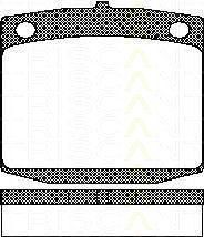 TRISCAN 8110 14023 комплект тормозных колодок, дисковый тормоз на NISSAN DATSUN 160 J (710, A10)