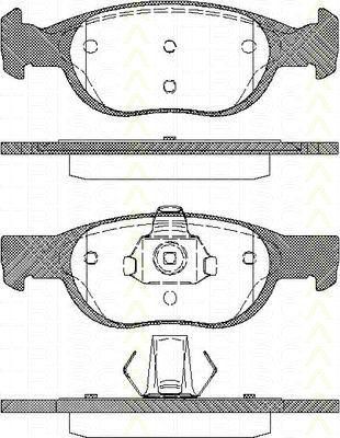 TRISCAN 8110 15010 комплект тормозных колодок, дисковый тормоз на FIAT PUNTO (188)