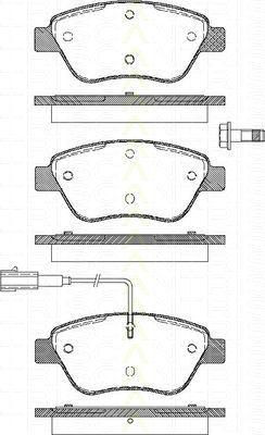 TRISCAN 8110 15019 комплект тормозных колодок, дисковый тормоз на FIAT PANDA (169)