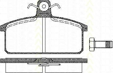 TRISCAN 8110 15811 комплект тормозных колодок, дисковый тормоз на SEAT FURA (025A)