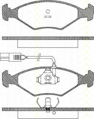 TRISCAN 8110 15902 комплект тормозных колодок, дисковый тормоз на FIAT FIORINO фургон (146)