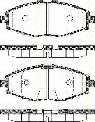 TRISCAN 8110 21002 комплект тормозных колодок, дисковый тормоз на DAEWOO MATIZ (KLYA)