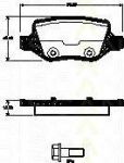 TRISCAN 8110 23045 комплект тормозных колодок, дисковый тормоз на MERCEDES-BENZ A-CLASS (W168)