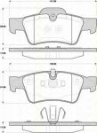 TRISCAN 8110 23054 комплект тормозных колодок, дисковый тормоз на MERCEDES-BENZ M-CLASS (W164)