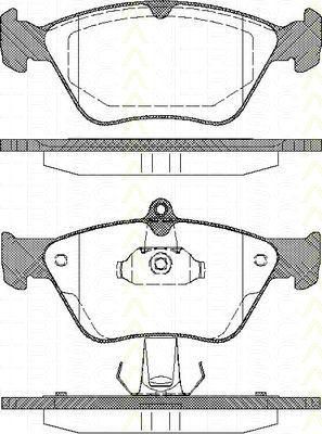 TRISCAN 8110 24001 комплект тормозных колодок, дисковый тормоз на SAAB 900 II купе
