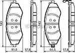 TRISCAN 8110 24004 комплект тормозных колодок, дисковый тормоз на OPEL VECTRA B универсал (31_)