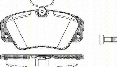 TRISCAN 8110 24005 комплект тормозных колодок, дисковый тормоз на OPEL OMEGA B (25_, 26_, 27_)