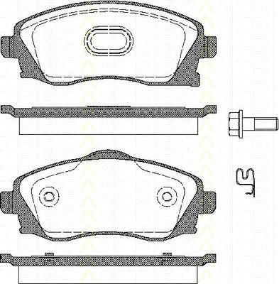 TRISCAN 8110 24018 комплект тормозных колодок, дисковый тормоз на OPEL COMBO Tour