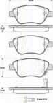 TRISCAN 8110 24029 комплект тормозных колодок, дисковый тормоз на OPEL CORSA D