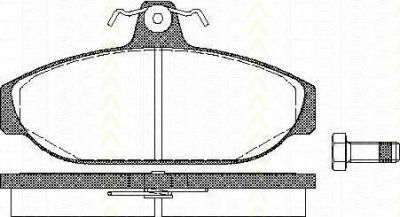 TRISCAN 8110 27150 комплект тормозных колодок, дисковый тормоз на VOLVO 740 Kombi (745)