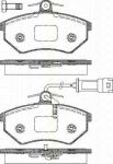 TRISCAN 8110 29002 комплект тормозных колодок, дисковый тормоз на VW GOLF III (1H1)