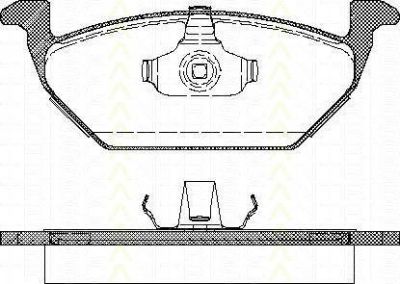 TRISCAN 8110 29008 комплект тормозных колодок, дисковый тормоз на SKODA ROOMSTER (5J)
