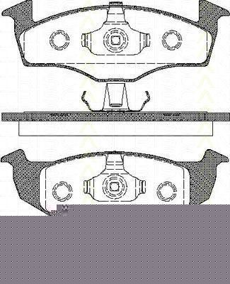 TRISCAN 8110 29017 комплект тормозных колодок, дисковый тормоз на VW POLO Variant (6KV5)