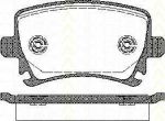 TRISCAN 8110 29052 комплект тормозных колодок, дисковый тормоз на AUDI TT (8J3)