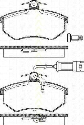 TRISCAN 8110 29121 комплект тормозных колодок, дисковый тормоз на AUDI 100 (4A, C4)