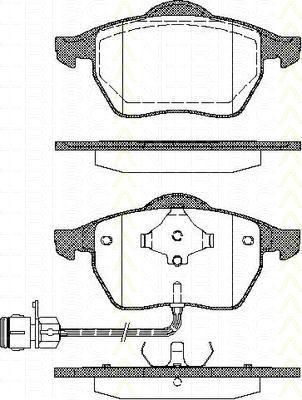TRISCAN 8110 29154 комплект тормозных колодок, дисковый тормоз на AUDI 100 (4A, C4)