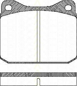 TRISCAN 8110 29788 комплект тормозных колодок, дисковый тормоз на VW LT 28-35 I автобус (281-363)