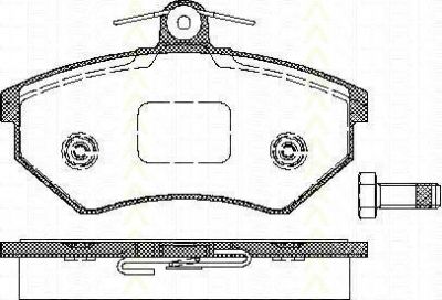 TRISCAN 8110 29986 комплект тормозных колодок, дисковый тормоз на VW PASSAT Variant (3A5, 35I)